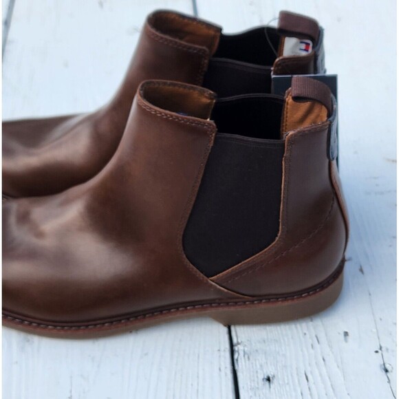 Tommy Hilfiger Men's Brown Risten Boots Sz US 8 EU 41 - Picture 11 of 14